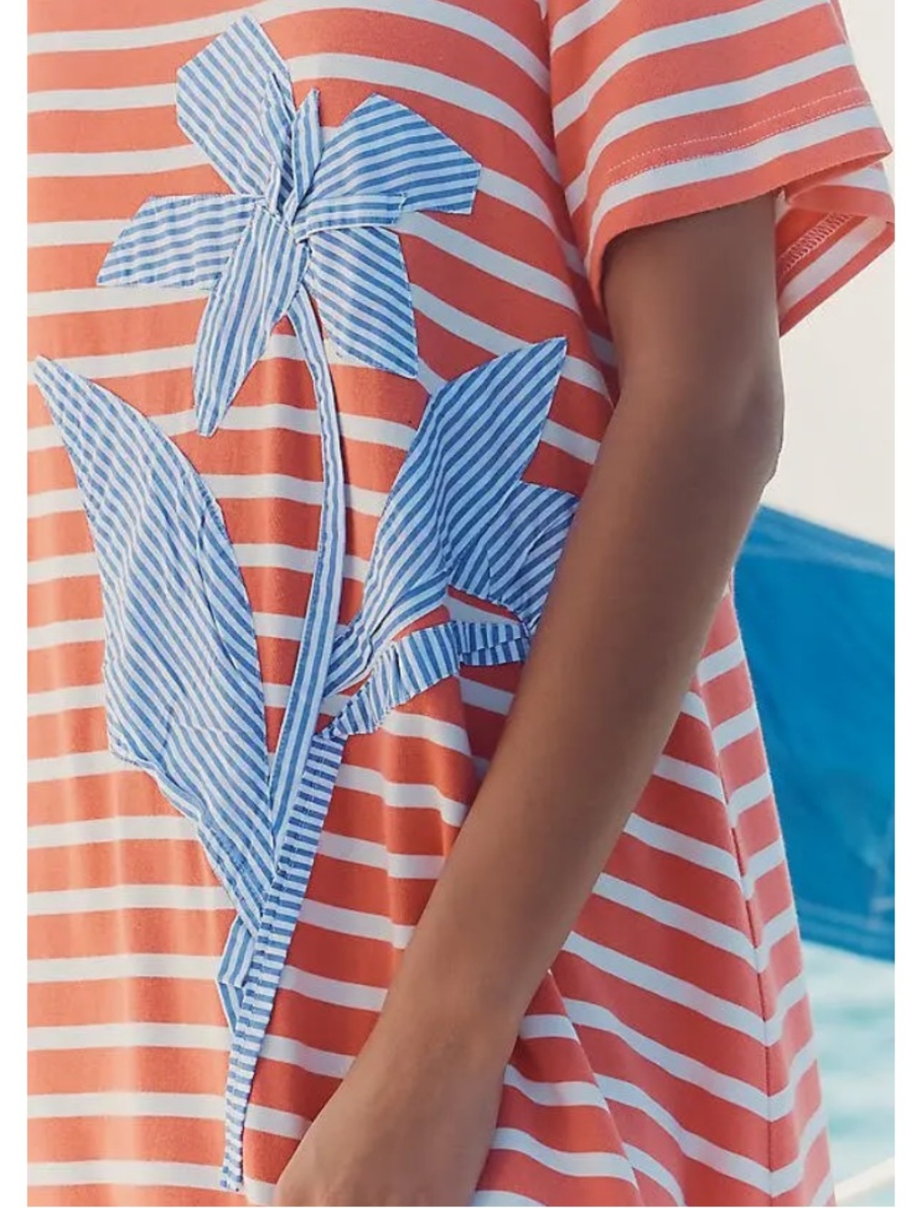 Celandine Deco Stripe T-Shirt Dress - Picture 2 of 9